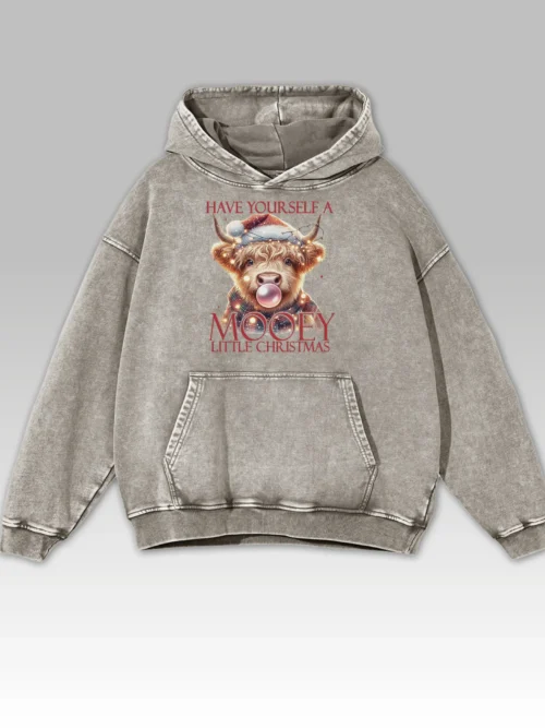 Bluza oversize z kapturem Mooey Christmas